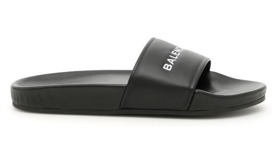 2024新作 バレンシアガスーパーコピー BALENCIAGA Leather Logo Slides 500573 WAL00 1006